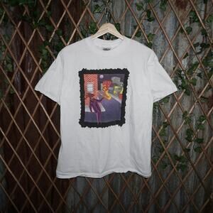 Large - Vintage Y2K abstract art jazz 1990s oneita t-shirt